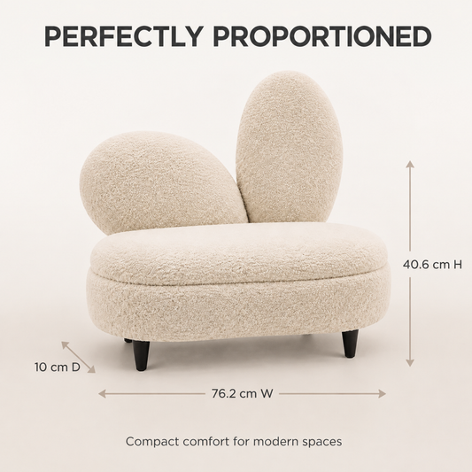 Plain Top Footstool - Teddy Fabric Foot Stool - Ottoman with Wooden Legs Removeable Backrest Footstool, Suitable For Resting Feet, Occasional Seating & Home Decor, Entryway, Home & Office