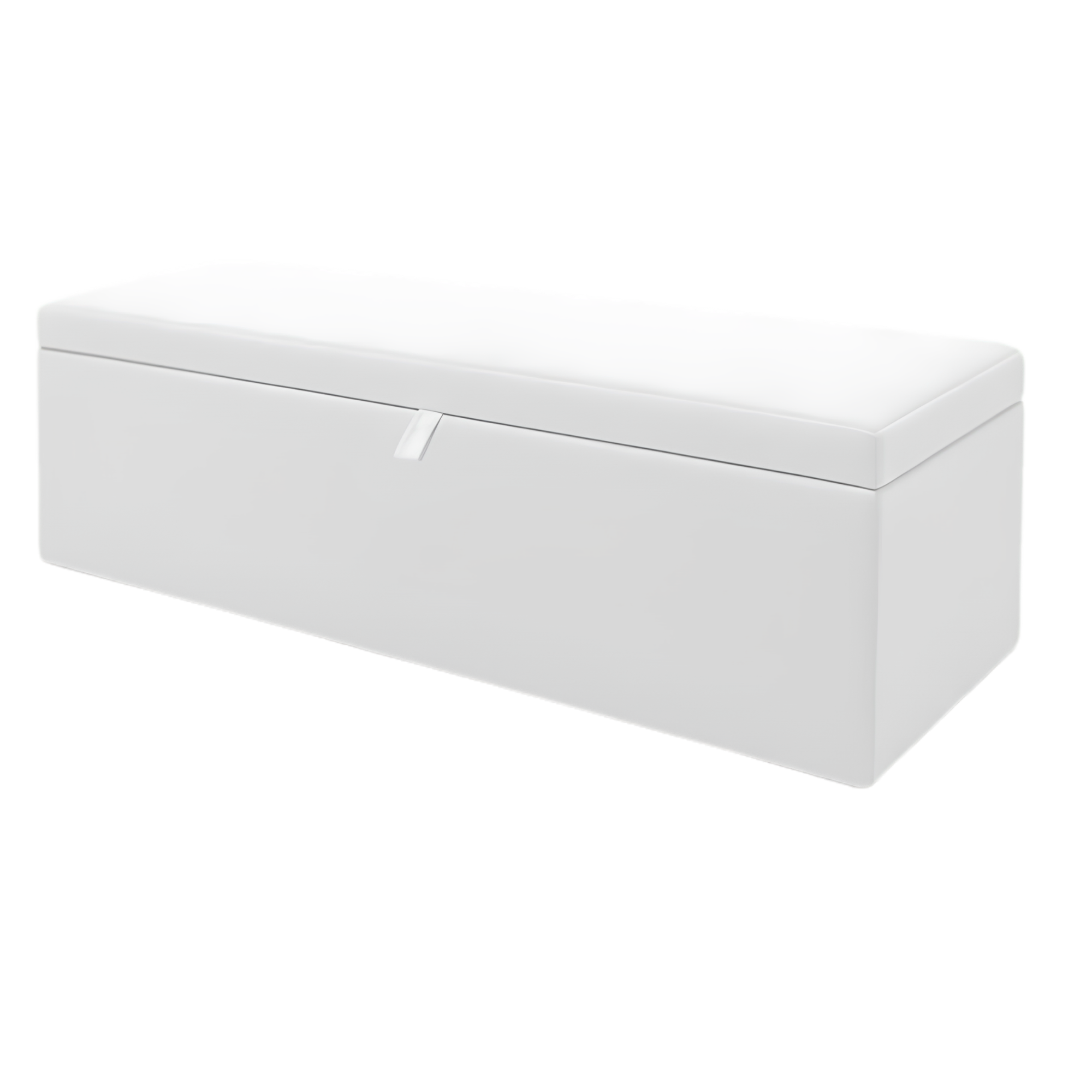 Storage Ottoman Box | Plain Plush Upholstered Bench | Hidden Storage Footstool