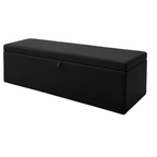 Storage Ottoman Box | Plain Plush Upholstered Bench | Hidden Storage Footstool