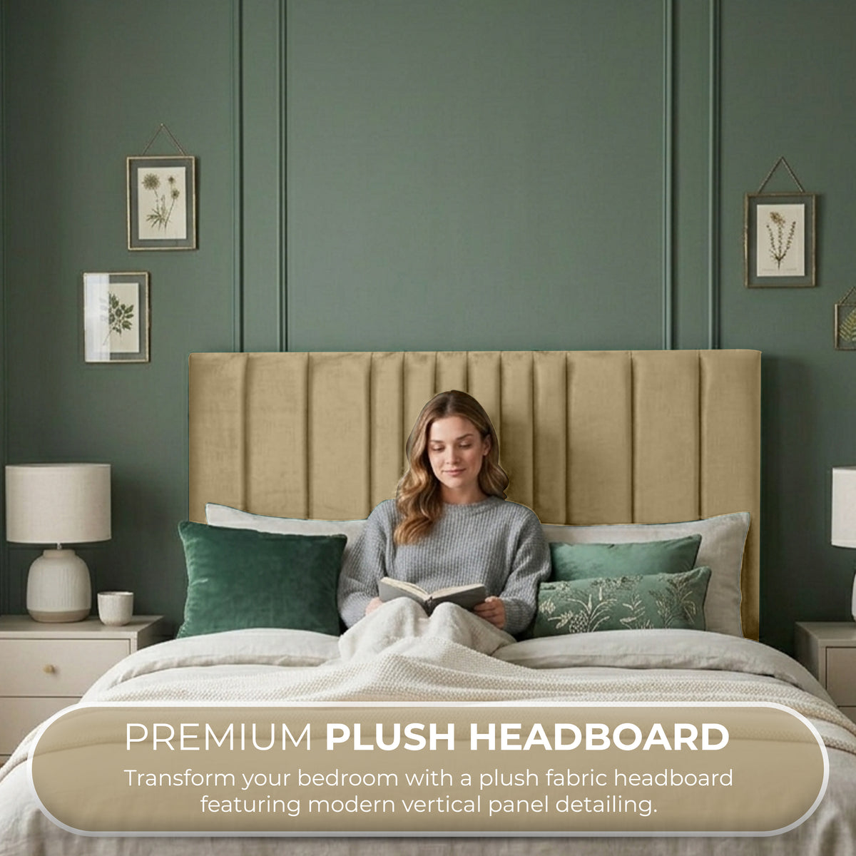 24” Manhattan Plush Bed Headboard – Thick Padded Divan Headboard