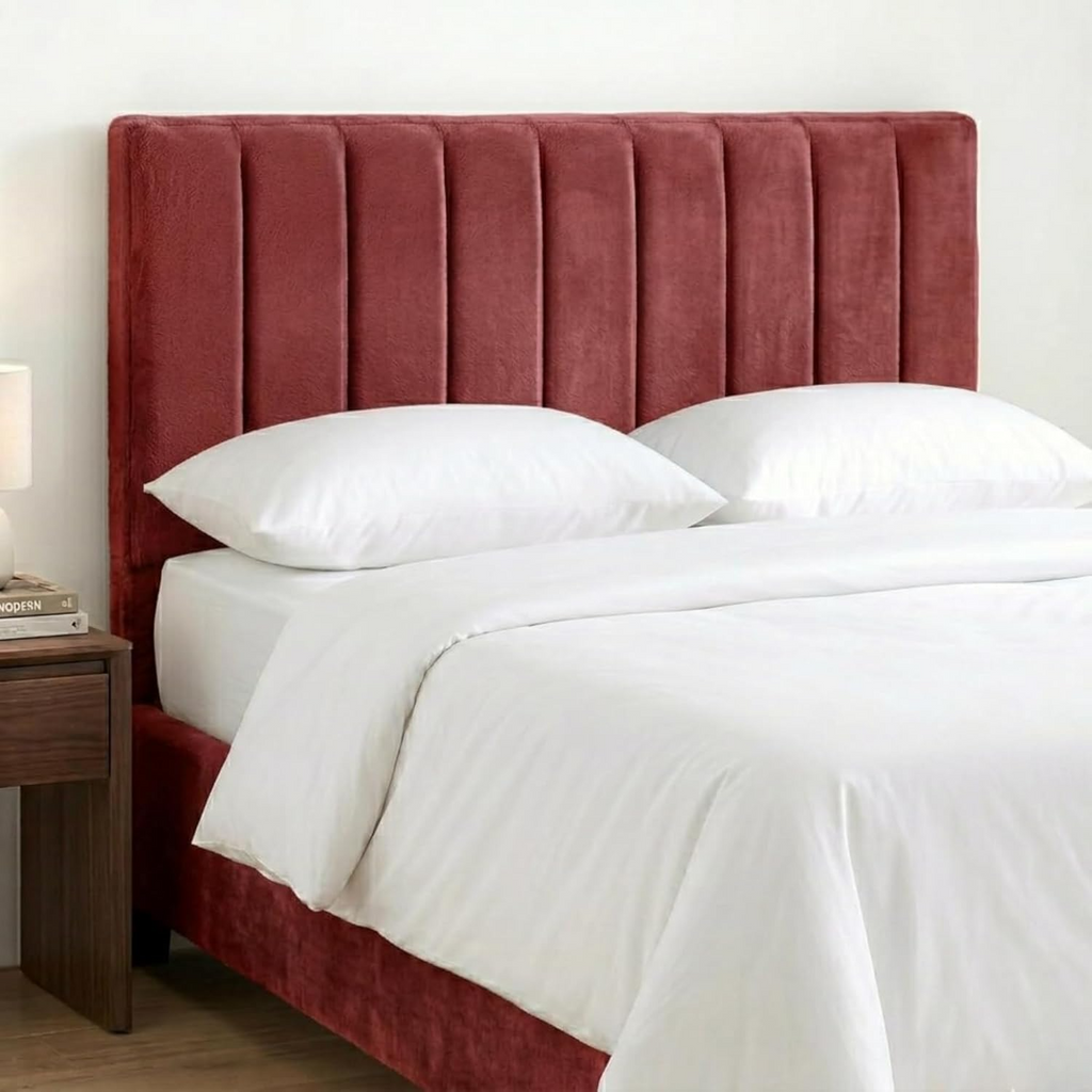 24" Plush Fabric Upholstered Headboard 9VP Padded Divan Bed Headboard