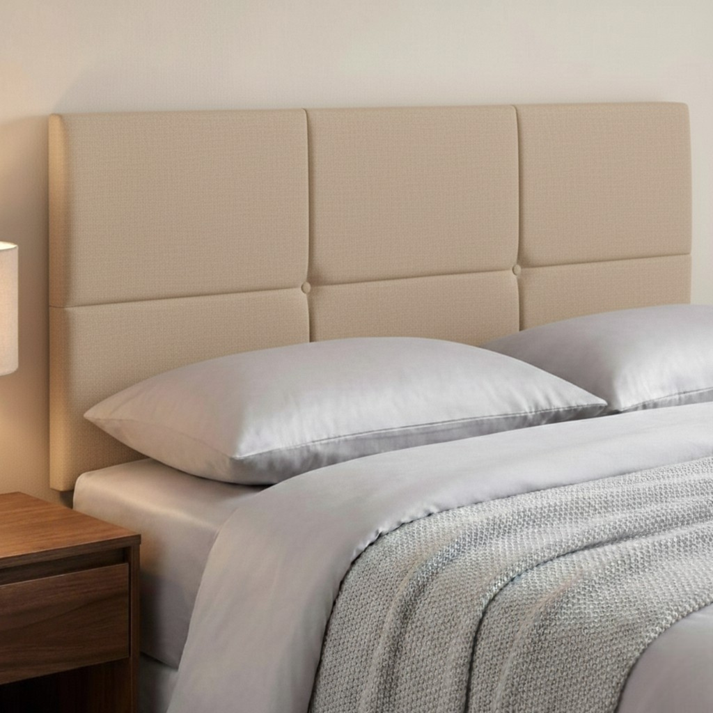 24" Olive Headboard | Plush Fabric Upholstered Padded Divan Bed Headboard UK
