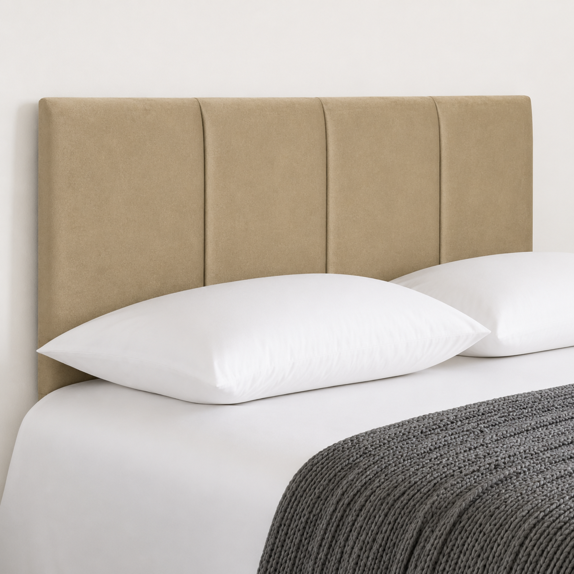 24” Ruby Plush Bed Headboard, Thick Padded Divan Headboard
