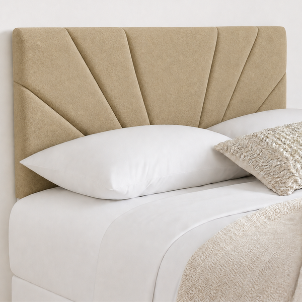 Butterfly Plush Fabric Upholstered Headboard | Padded Divan Bed Headboard | 24