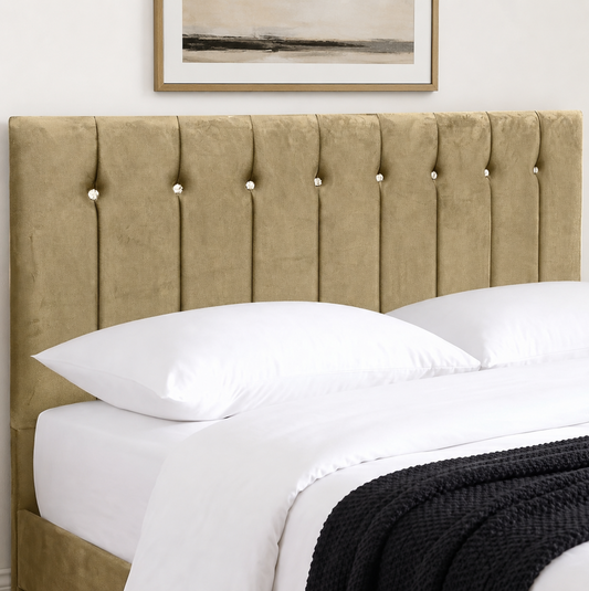 24" Sandal Plush Fabric Headboard for Beds | Padded Divan Bed Headboard