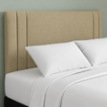 24" Indigo Plush Fabric Headboard for Beds | Padded Divan Bed Headboard