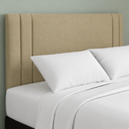 24" Indigo Plush Fabric Headboard for Beds | Padded Divan Bed Headboard