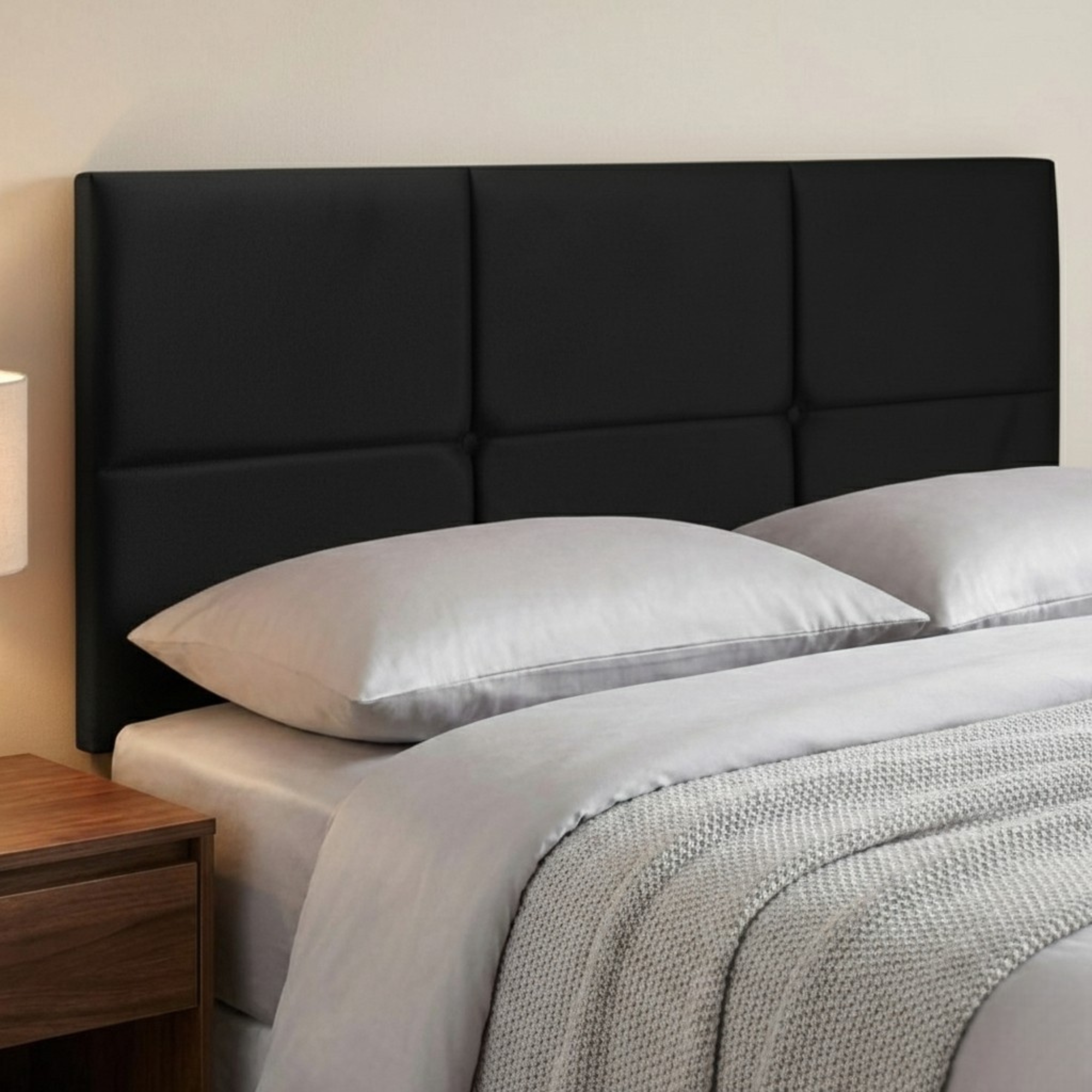 24" Olive Headboard | Plush Fabric Upholstered Padded Divan Bed Headboard UK
