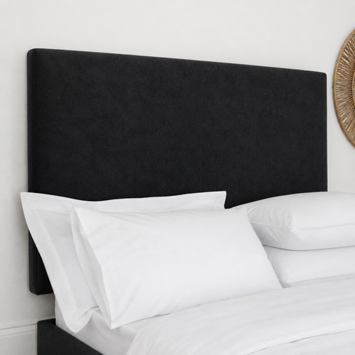 24" Plain Design Plush Fabric Headboard for Beds | Padded Divan Bed Headboard