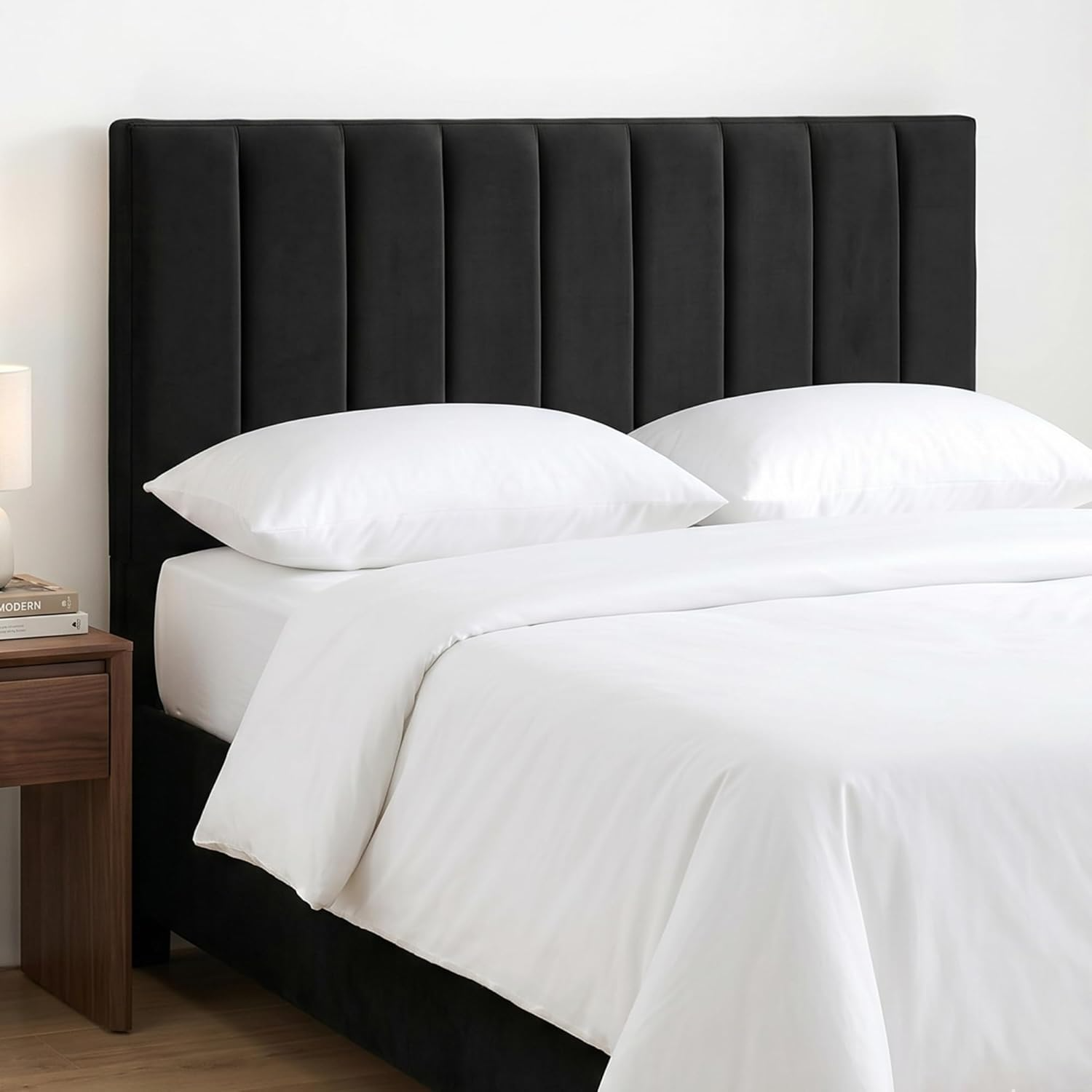 24" Plush Fabric Upholstered Headboard 9VP Padded Divan Bed Headboard