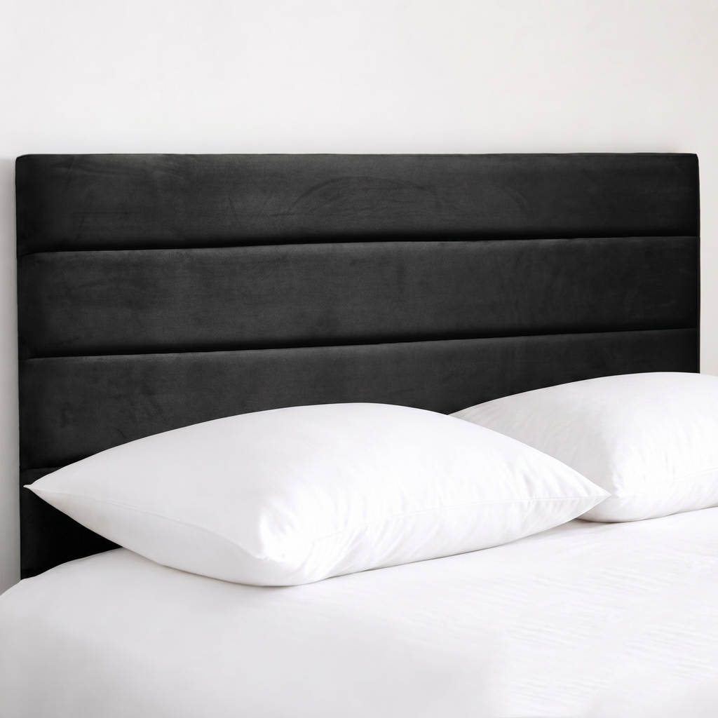 24" Venice Headboards for Beds | Plush Fabric Upholstered Padded Divan Headboard UK