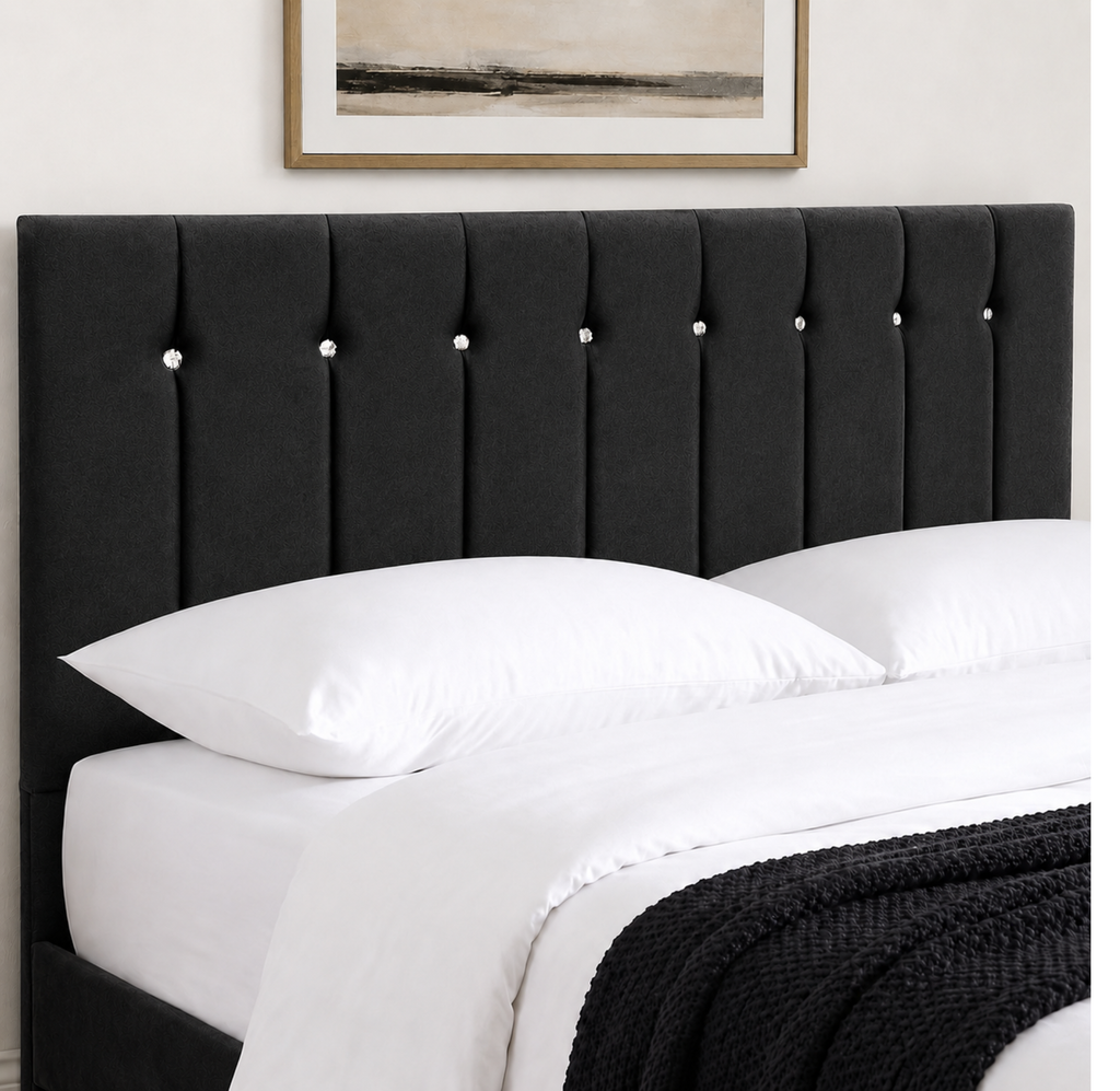 24" Sandal Plush Fabric Headboard for Beds | Padded Divan Bed Headboard