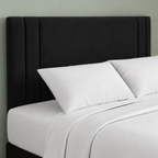 24" Indigo Plush Fabric Headboard for Beds | Padded Divan Bed Headboard