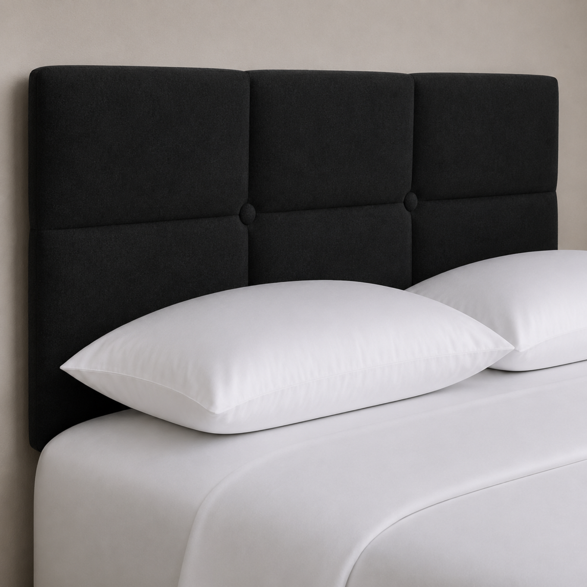 24" Olive Headboard | Plush Fabric Upholstered Padded Divan Bed Headboard UK