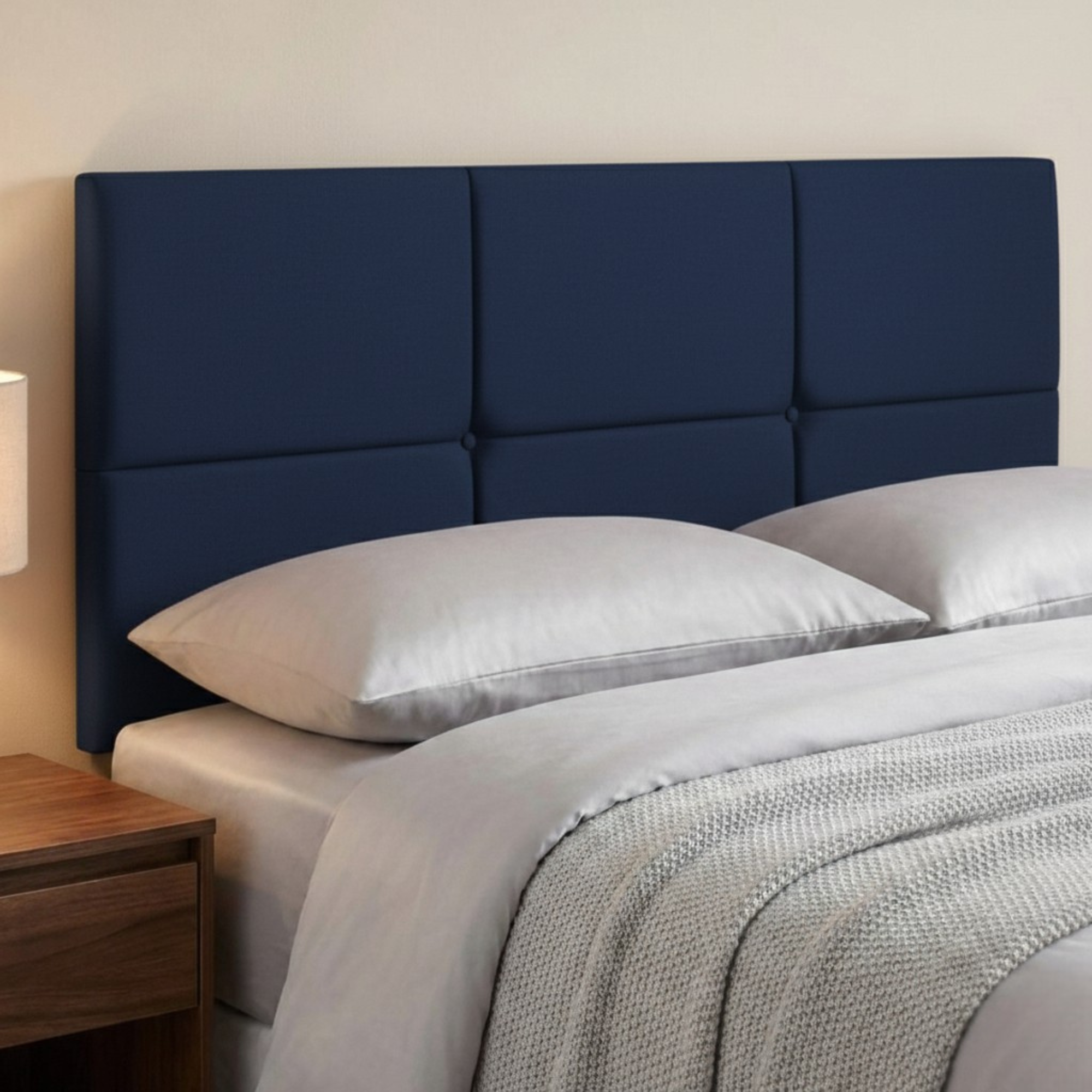 24" Olive Headboard | Plush Fabric Upholstered Padded Divan Bed Headboard UK