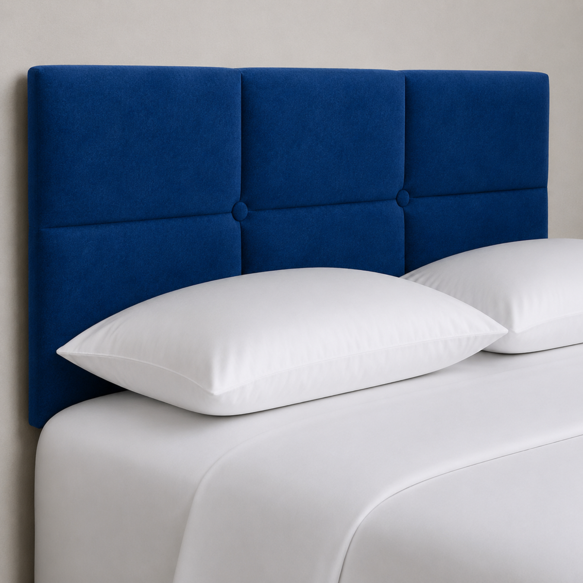 24" Olive Headboard | Plush Fabric Upholstered Padded Divan Bed Headboard UK