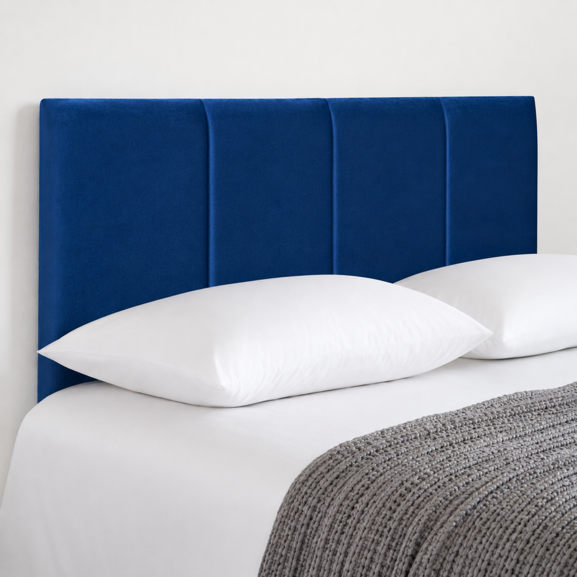 24” Ruby Plush Bed Headboard, Thick Padded Divan Headboard
