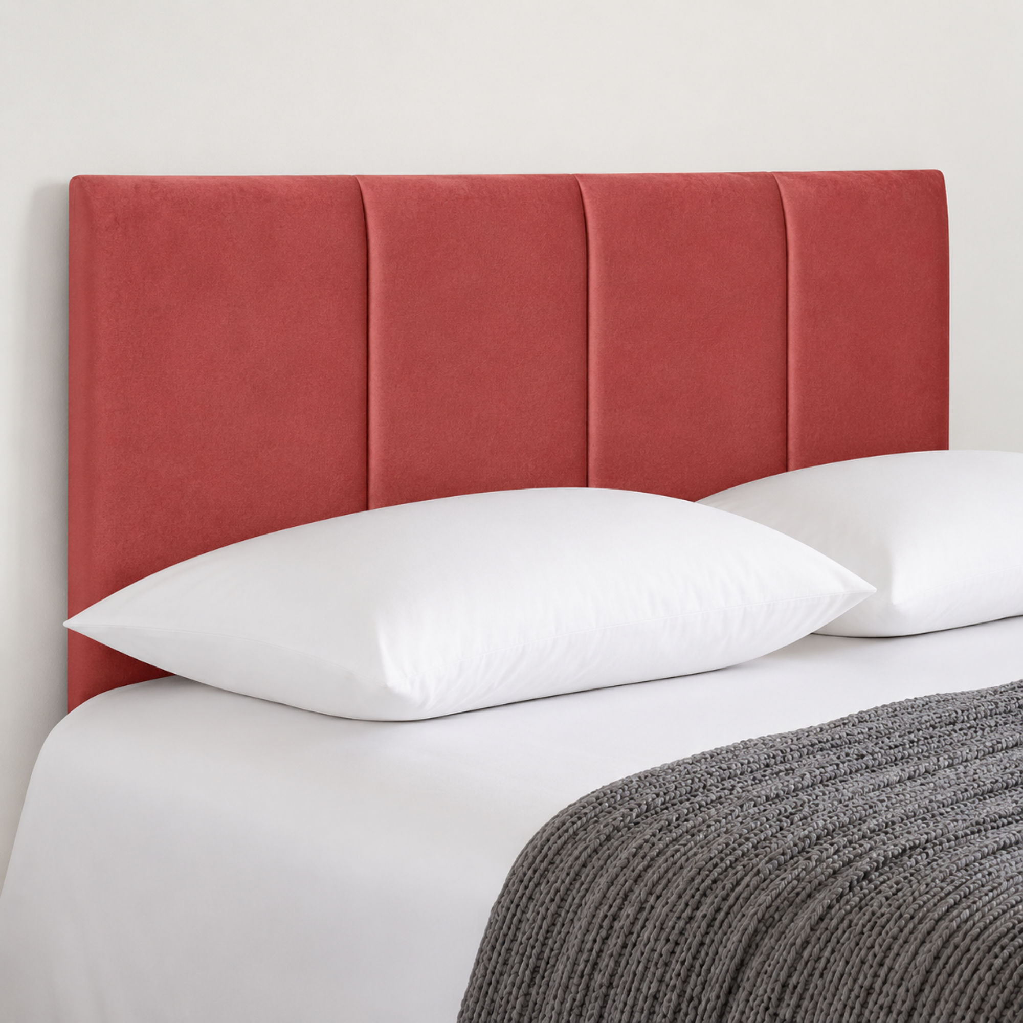 24” Ruby Plush Bed Headboard, Thick Padded Divan Headboard
