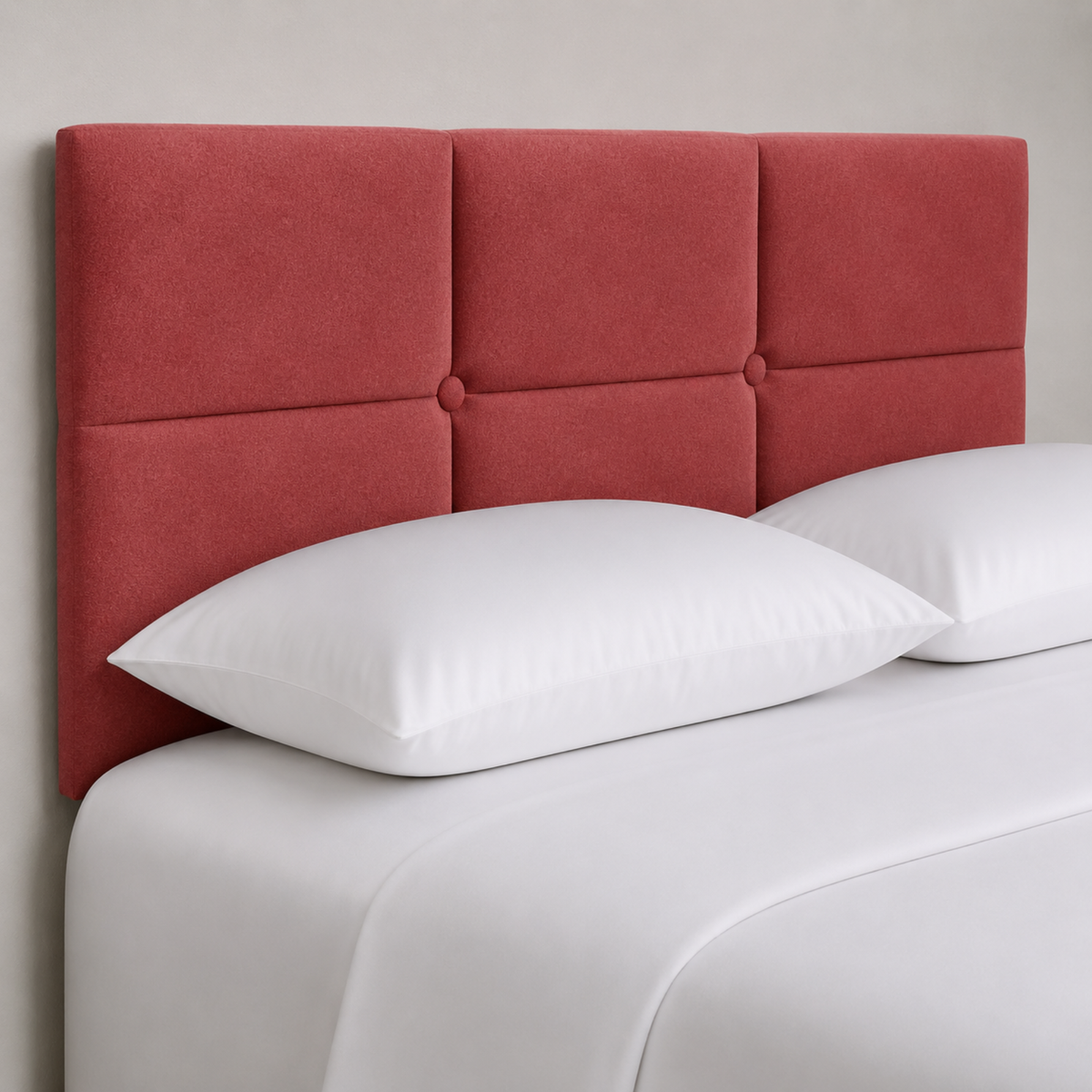 24" Olive Headboard | Plush Fabric Upholstered Padded Divan Bed Headboard UK