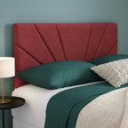 Butterfly Plush Fabric Upholstered Headboard | Padded Divan Bed Headboard | 24" Luxury Headboard