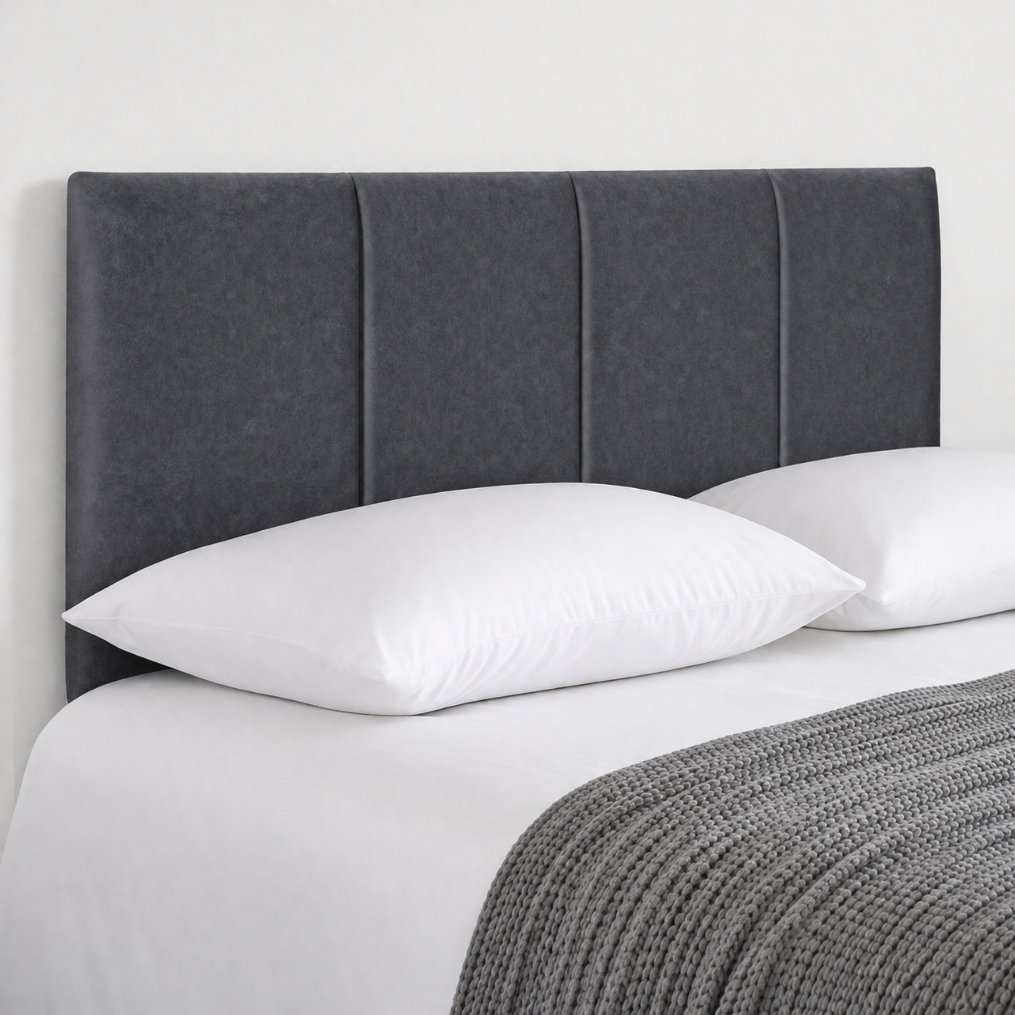 24” Ruby Plush Bed Headboard, Thick Padded Divan Headboard