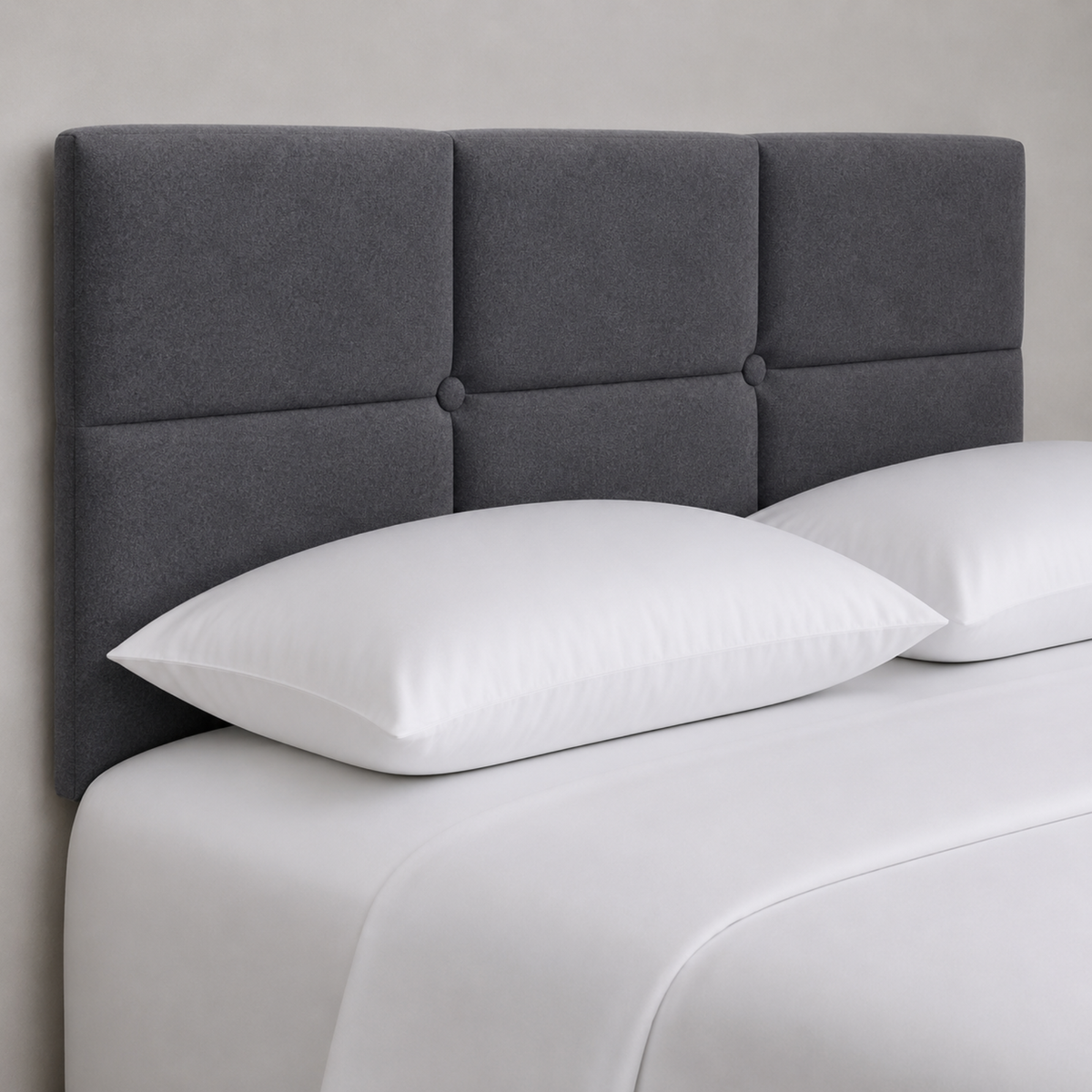24" Olive Headboard | Plush Fabric Upholstered Padded Divan Bed Headboard UK