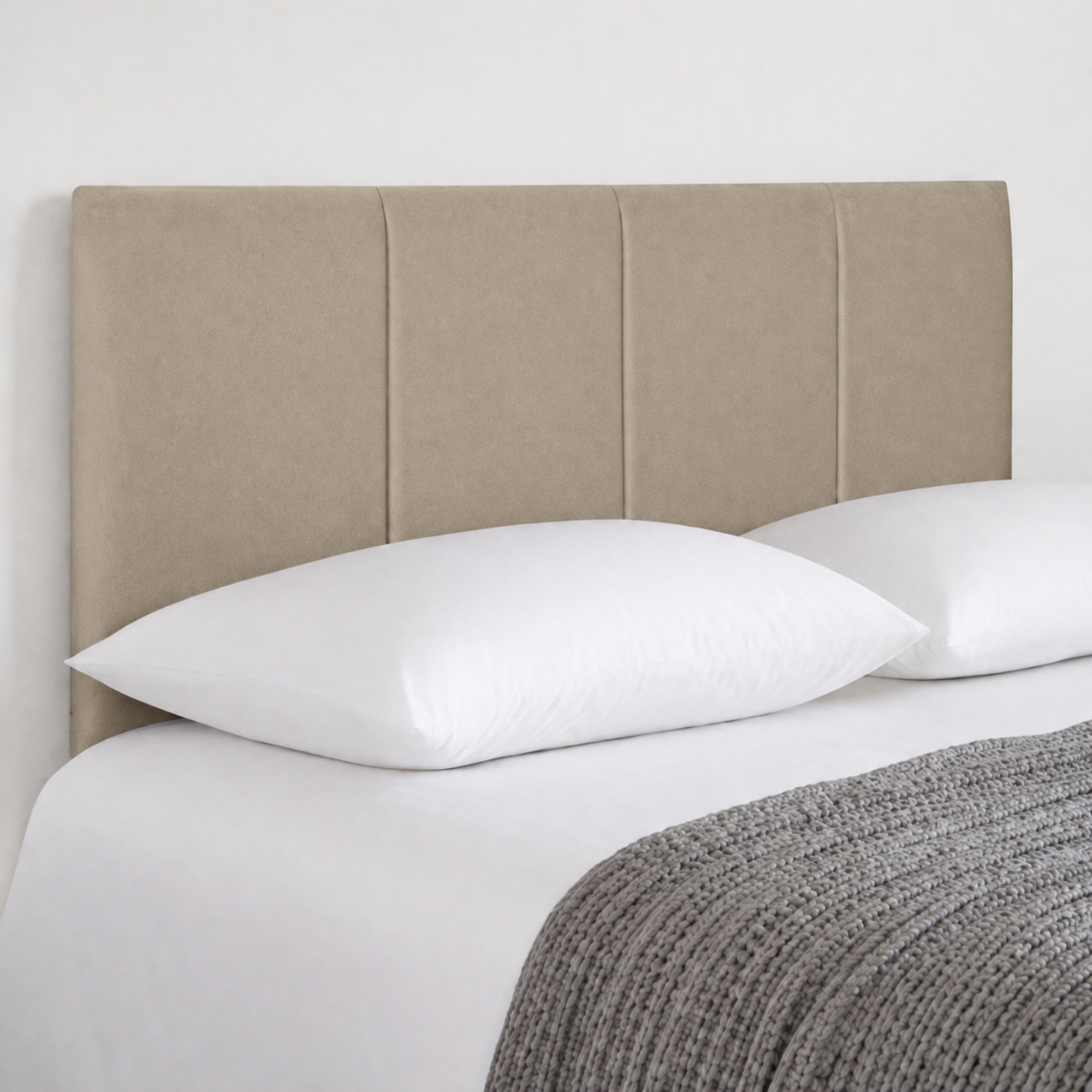 24” Ruby Plush Bed Headboard, Thick Padded Divan Headboard