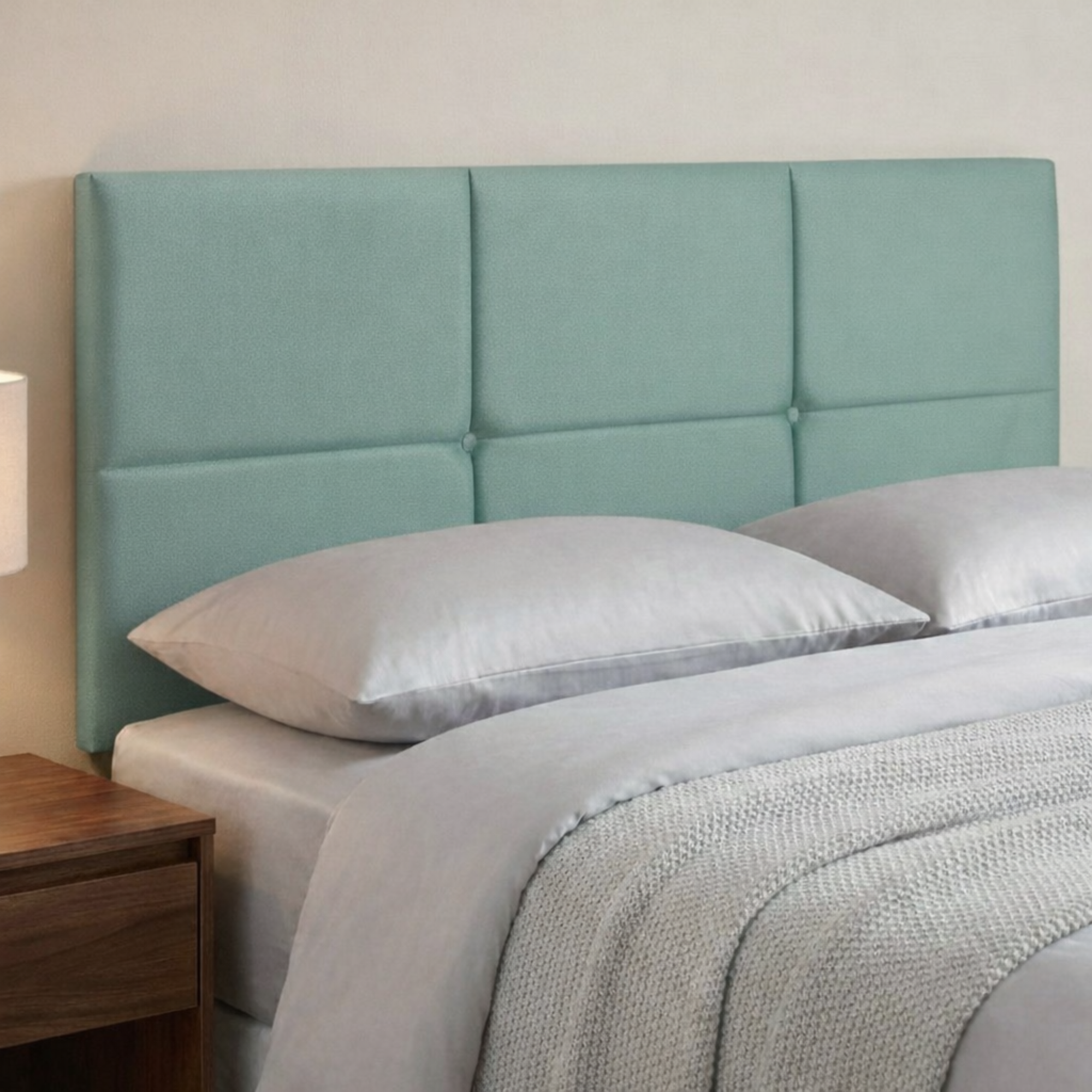 24" Olive Headboard | Plush Fabric Upholstered Padded Divan Bed Headboard UK