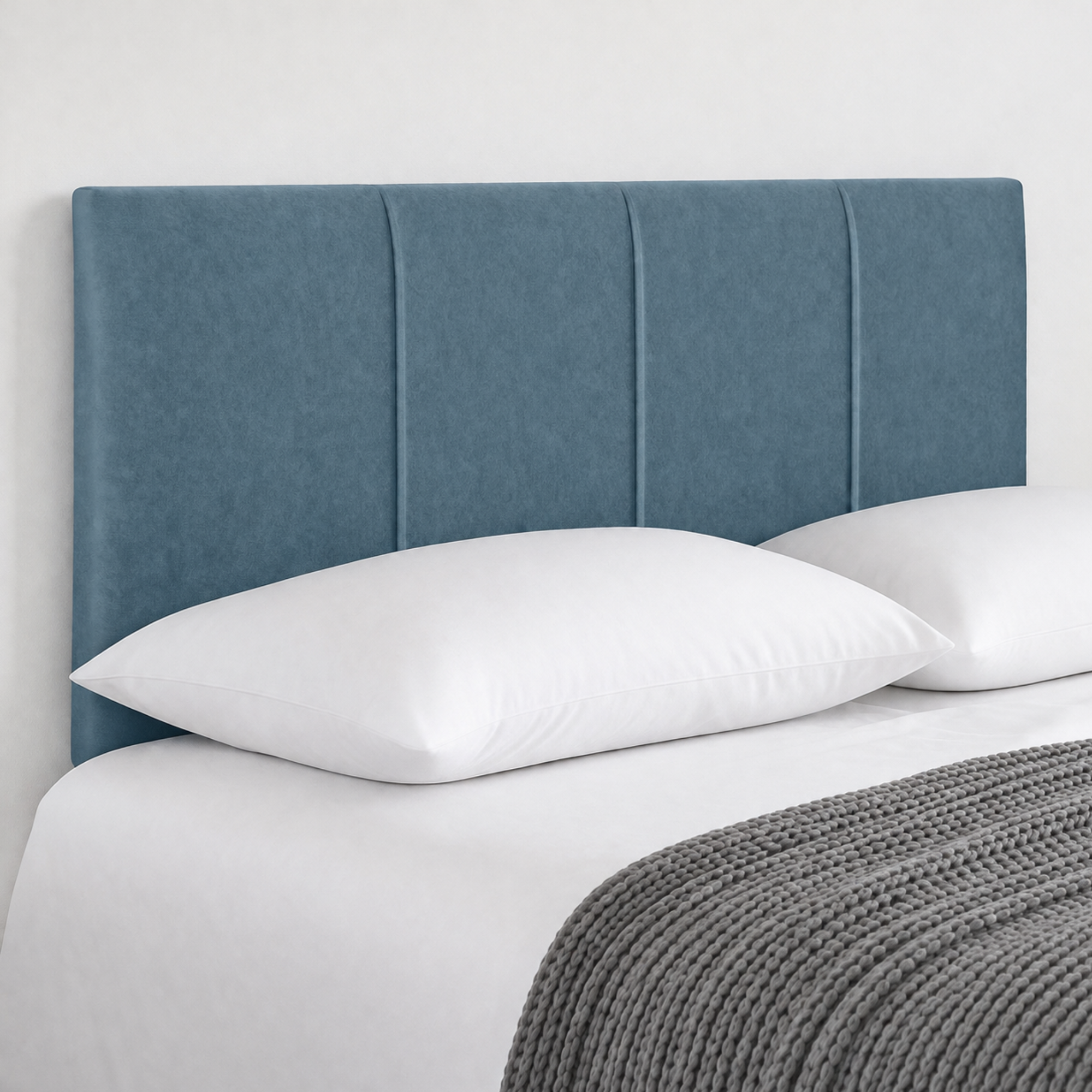 24” Ruby Plush Bed Headboard, Thick Padded Divan Headboard