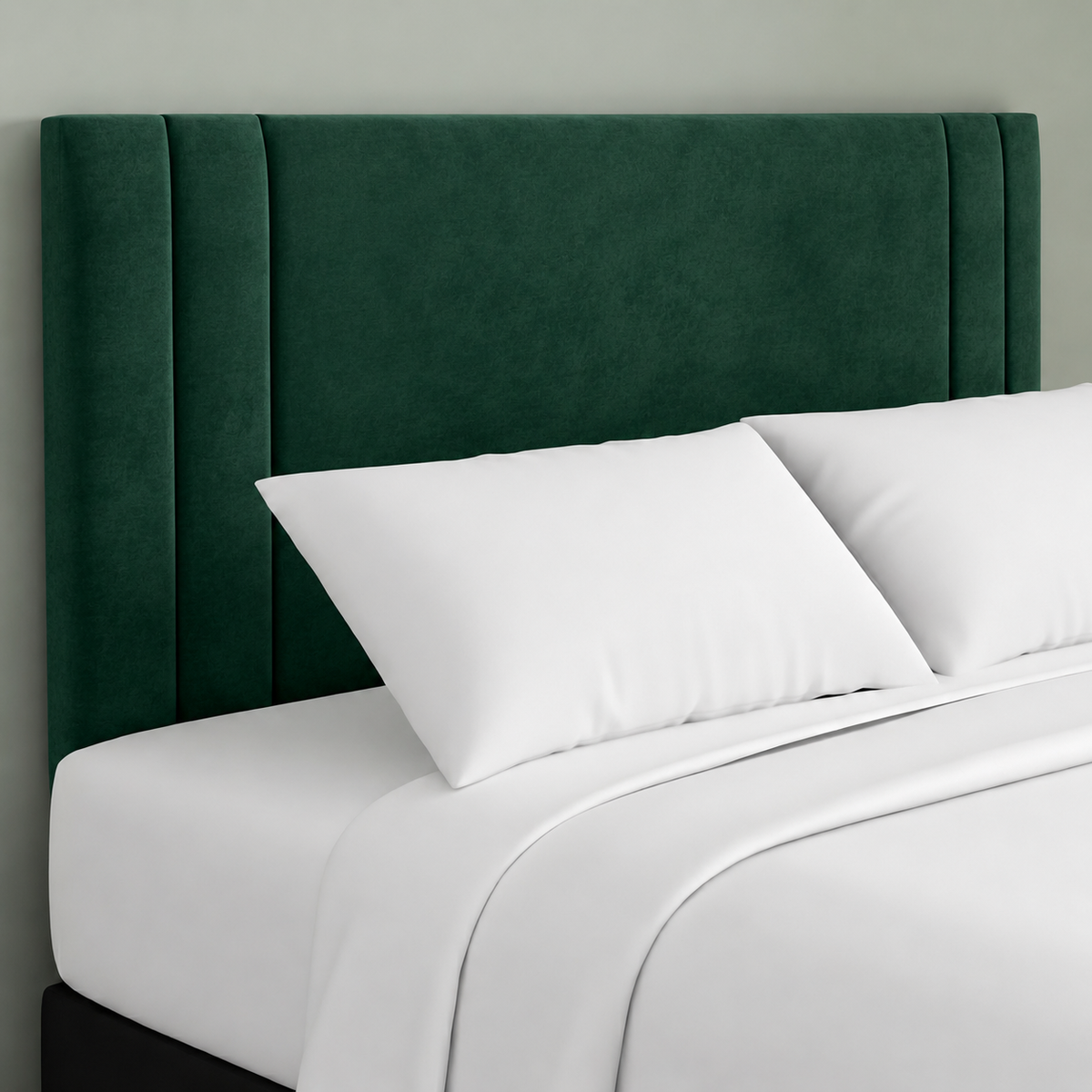 24" Indigo Plush Fabric Headboard for Beds | Padded Divan Bed Headboard