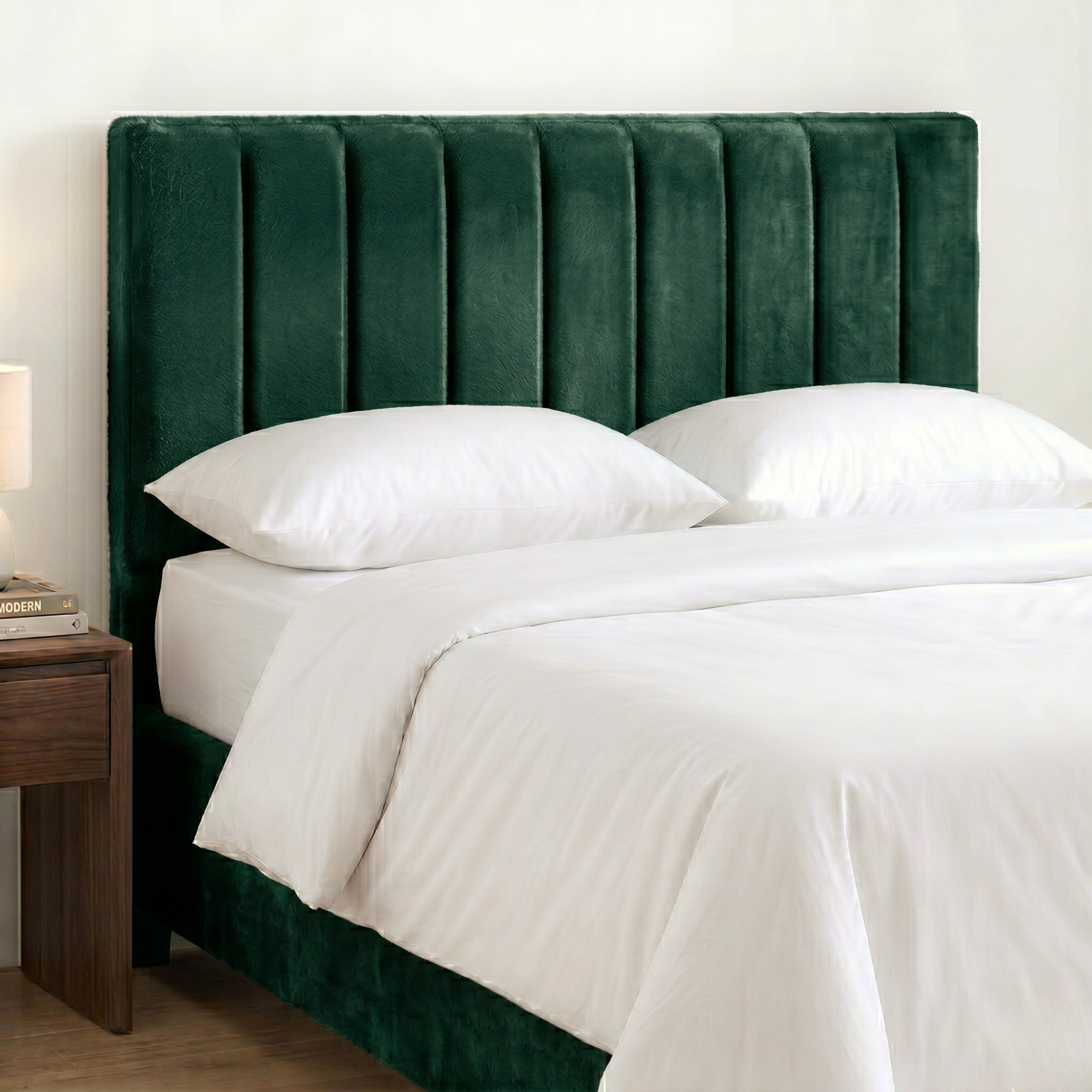24" Plush Fabric Upholstered Headboard 9VP Padded Divan Bed Headboard