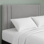 24" Indigo Plush Fabric Headboard for Beds | Padded Divan Bed Headboard