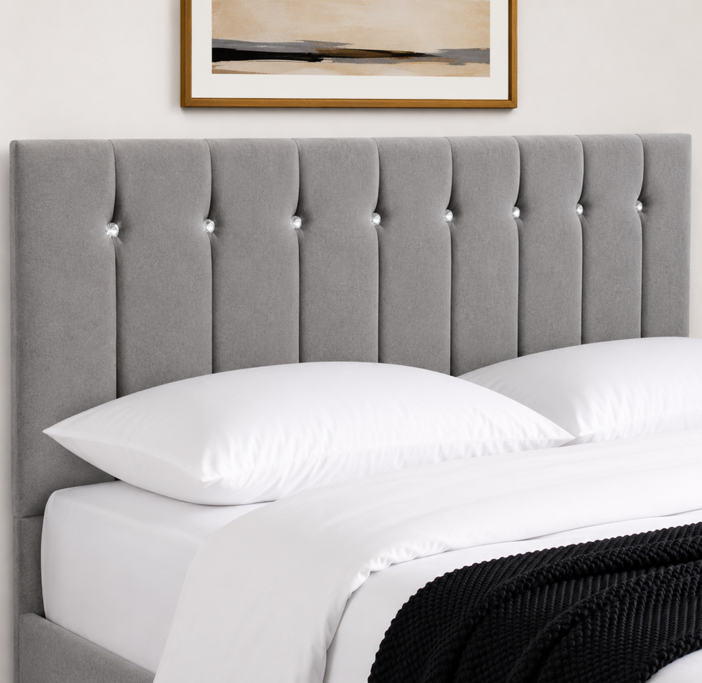 24" Sandal Plush Fabric Headboard for Beds | Padded Divan Bed Headboard