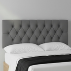 Chesterfield Plush Fabric Upholstered Headboard | 24" Padded Headboard for Beds