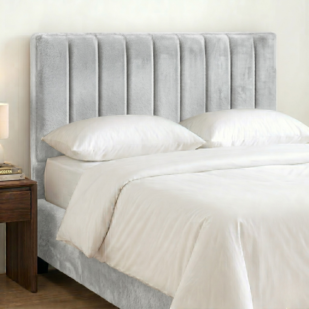 24" Plush Fabric Upholstered Headboard 9VP Padded Divan Bed Headboard