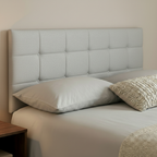 24" Cube Plush Fabric Headboard for Beds | Padded Divan Bed Headboard