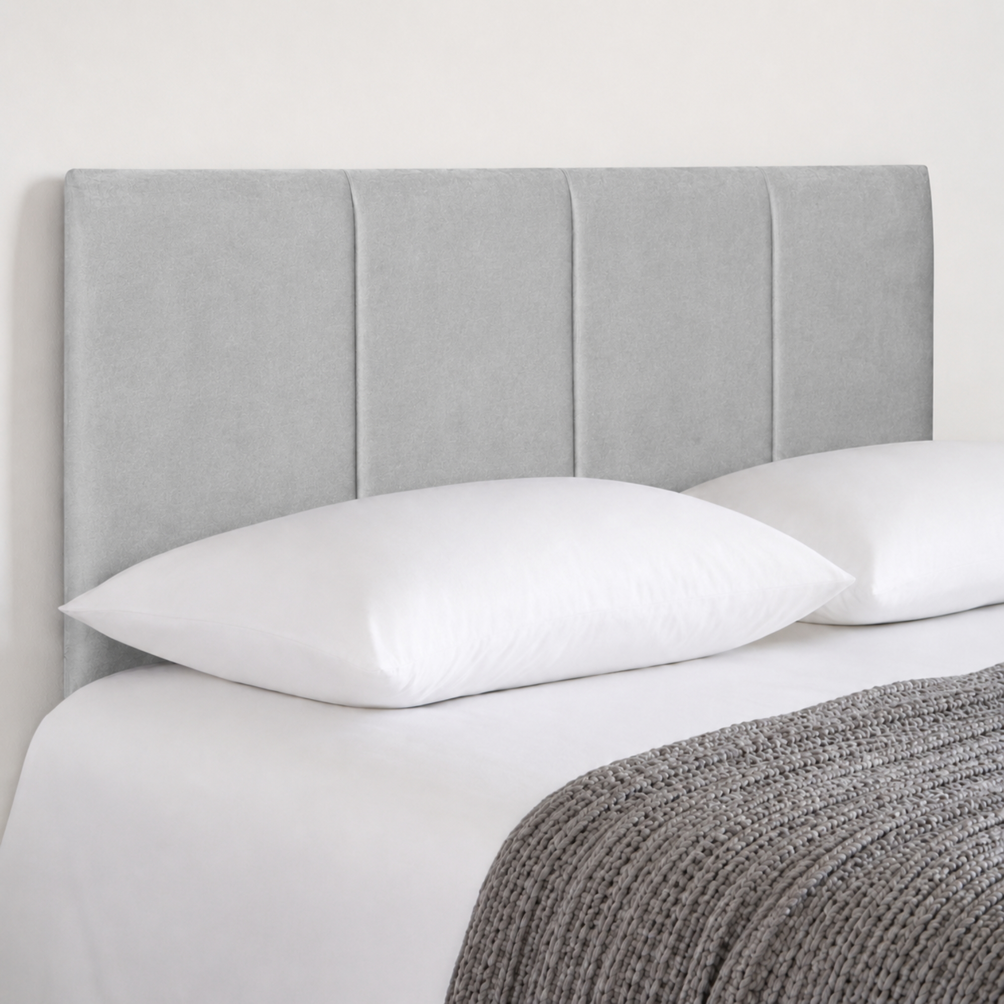 24” Ruby Plush Bed Headboard, Thick Padded Divan Headboard