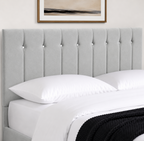 24" Sandal Plush Fabric Headboard for Beds | Padded Divan Bed Headboard