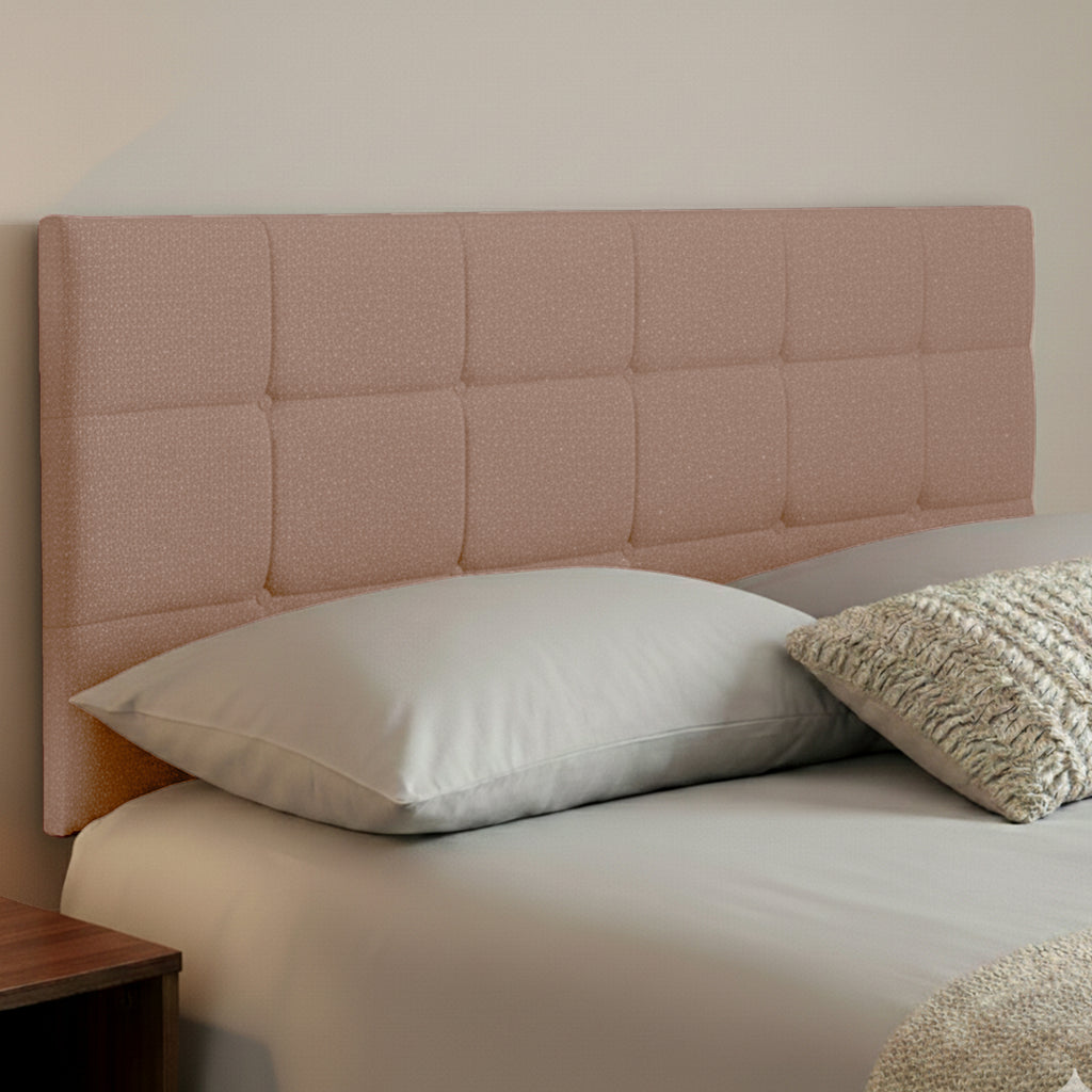 24" Cube Plush Fabric Headboard for Beds | Padded Divan Bed Headboard