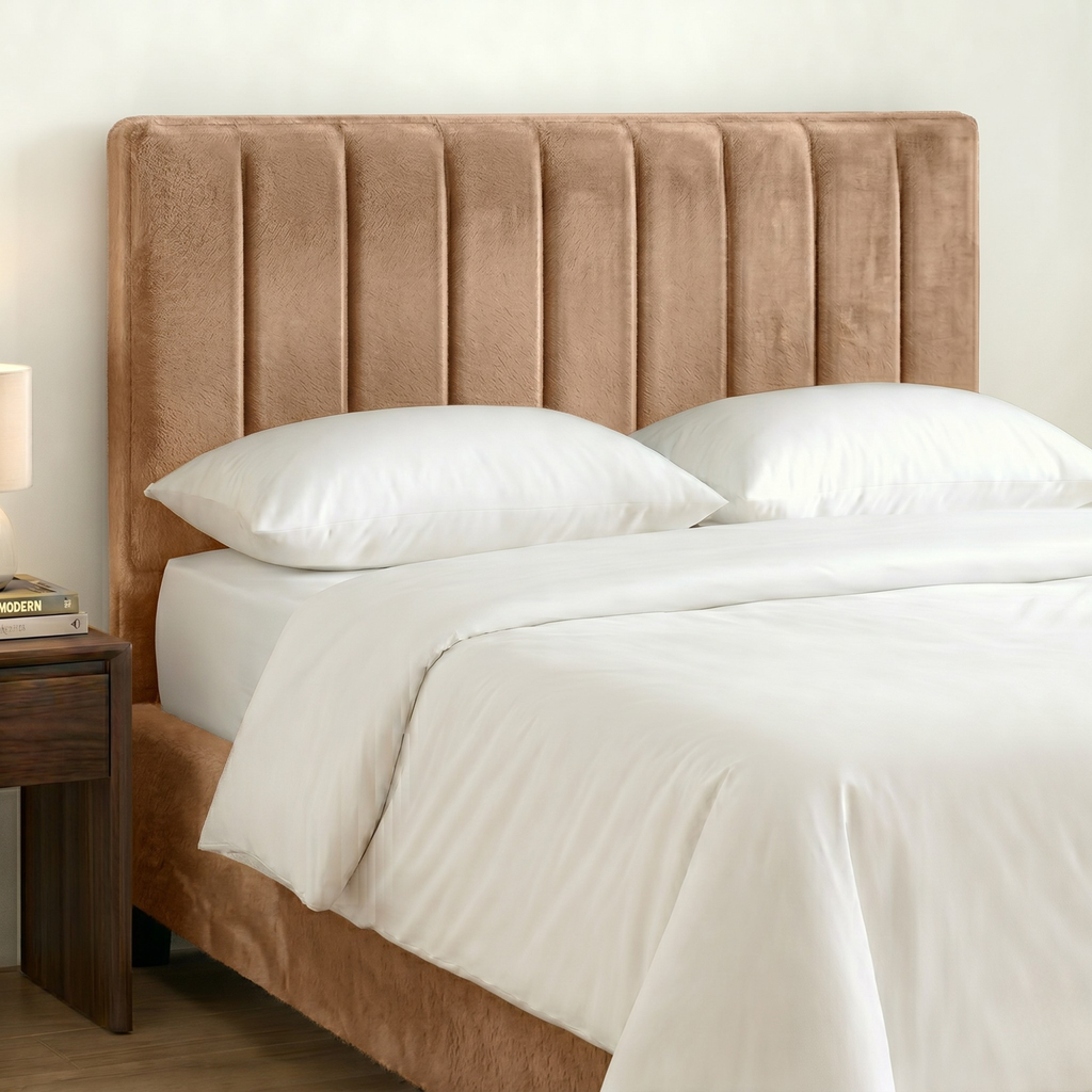 24" Plush Fabric Upholstered Headboard 9VP Padded Divan Bed Headboard