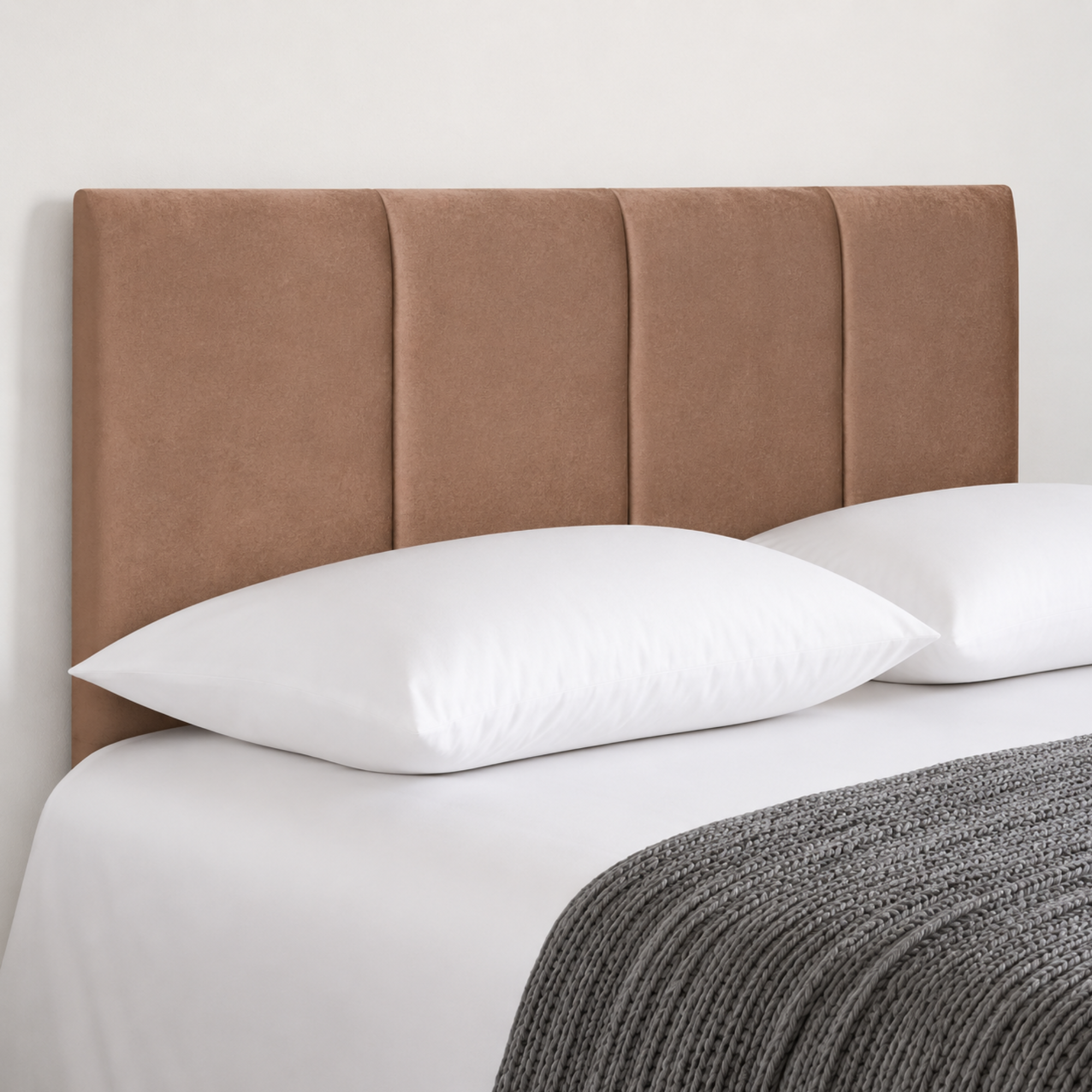 24” Ruby Plush Bed Headboard, Thick Padded Divan Headboard
