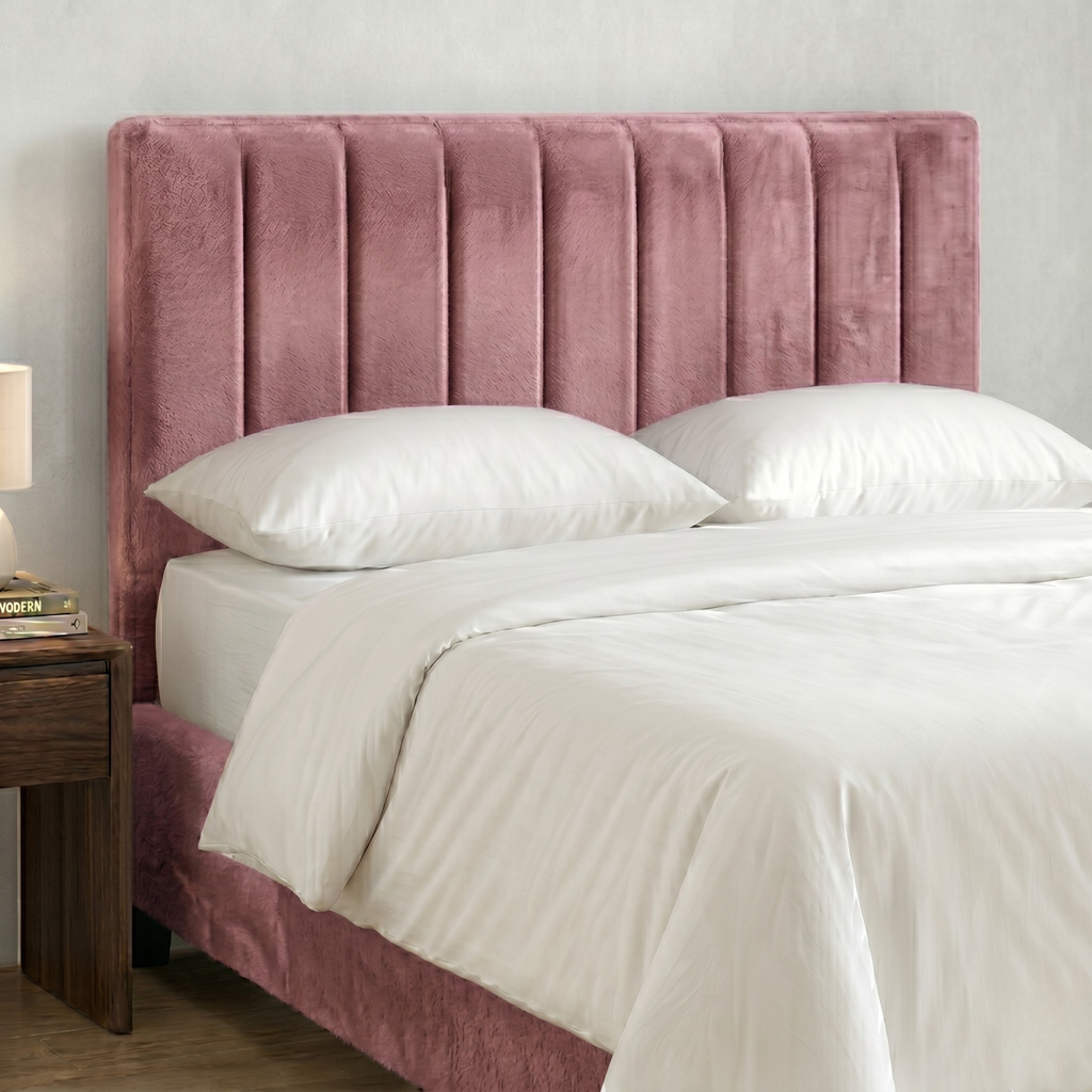 24" Plush Fabric Upholstered Headboard 9VP Padded Divan Bed Headboard