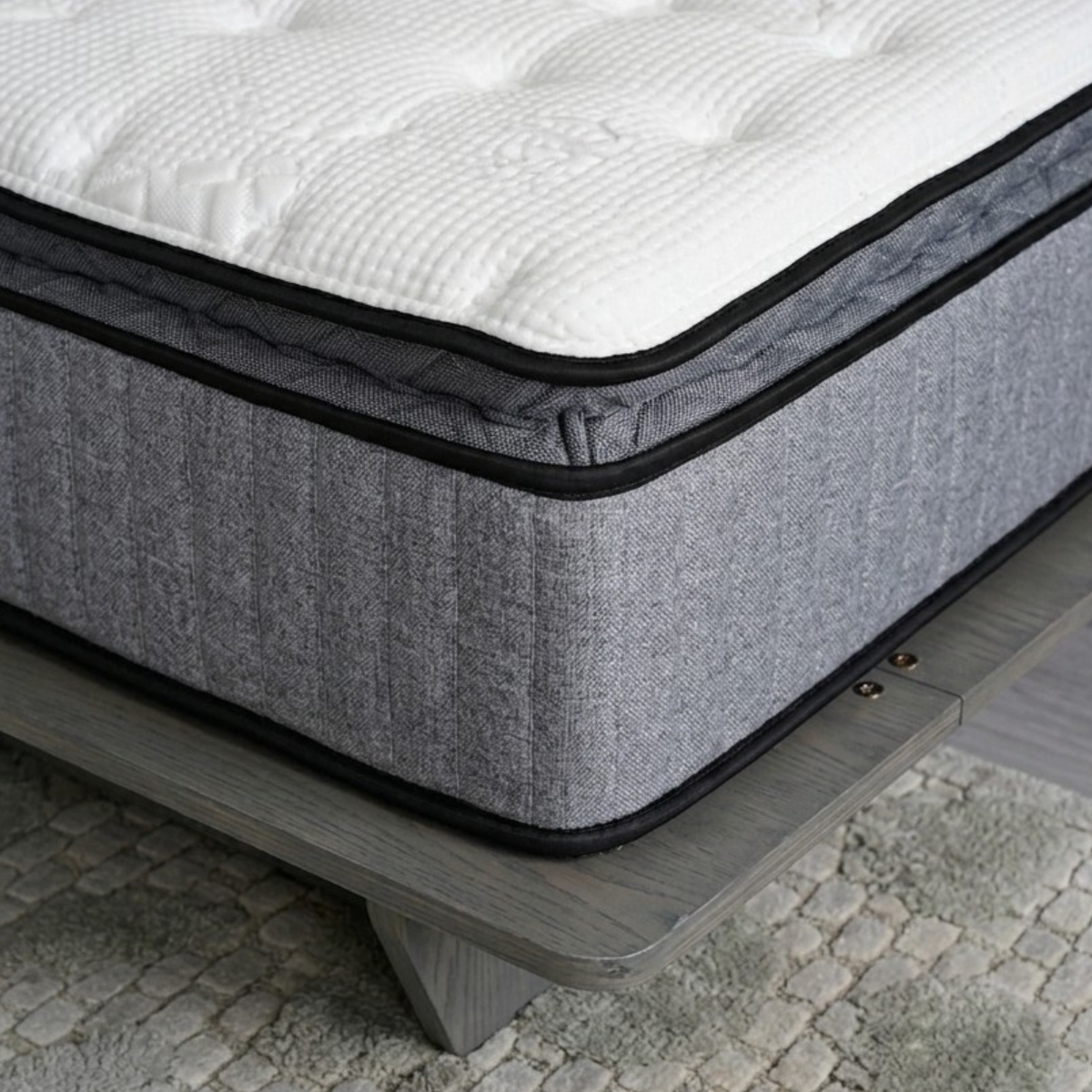11.5” Pocket Sprung Mattress - 7 Layers Durable Orthopedic Mattress with Medium Firm Breathable Pocket Spring Mattresses Pillow Top