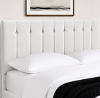 24" Sandal Plush Fabric Headboard for Beds | Padded Divan Bed Headboard