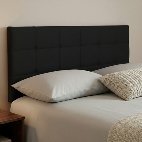 24" Cube Plush Fabric Headboard for Beds | Padded Divan Bed Headboard