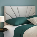 Butterfly Plush Fabric Upholstered Headboard | Padded Divan Bed Headboard | 24" Luxury Headboard