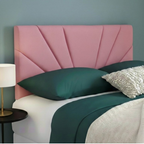 Butterfly Plush Fabric Upholstered Headboard | Padded Divan Bed Headboard | 24" Luxury Headboard